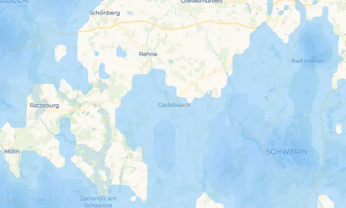 Regenradar Vorschaubild - Aktuelle Niederschläge in Gadebusch und Umgebung