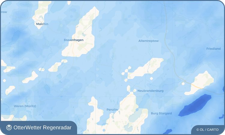 OtterWetter Regenradar-Widget Gädebehn