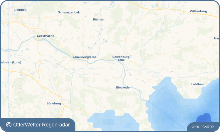 OtterWetter Regenradar-Widget Garlstorf