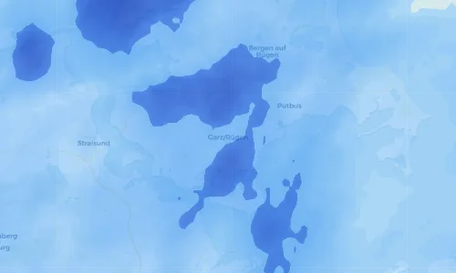 Regenradar Vorschaubild - Aktuelle Niederschläge in Garz/Rügen und Umgebung
