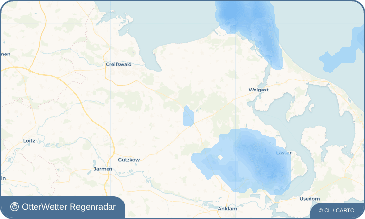 Widget-Vorschau für Gladrow Wetter-Widget-Vorschau mit Vorhersagedaten für Gladrow