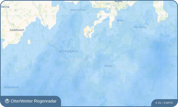 Wetter-Widget-Vorschau mit Vorhersagedaten für Godern