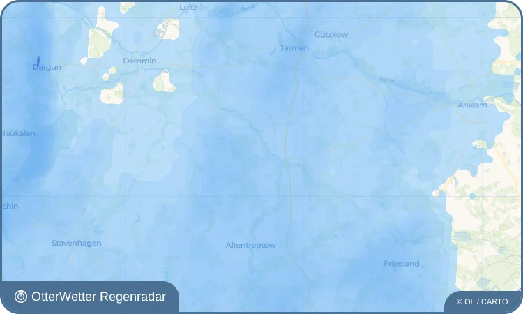 Wetter-Widget-Vorschau mit Vorhersagedaten für Golchen