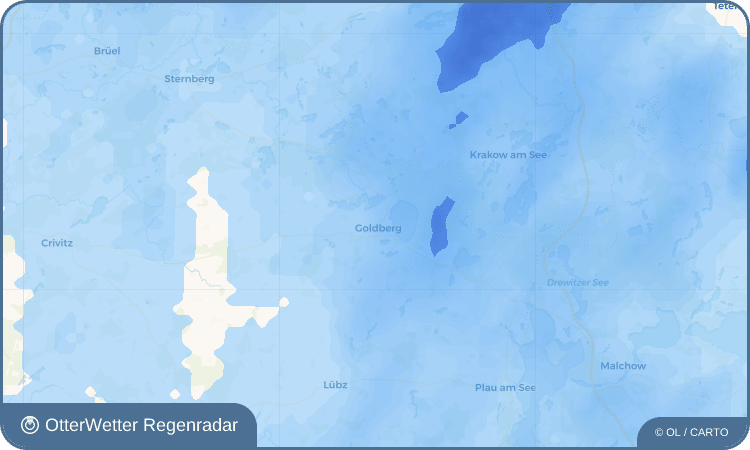 Widget-Vorschau für Goldberg Wetter-Widget-Vorschau mit Vorhersagedaten für Goldberg