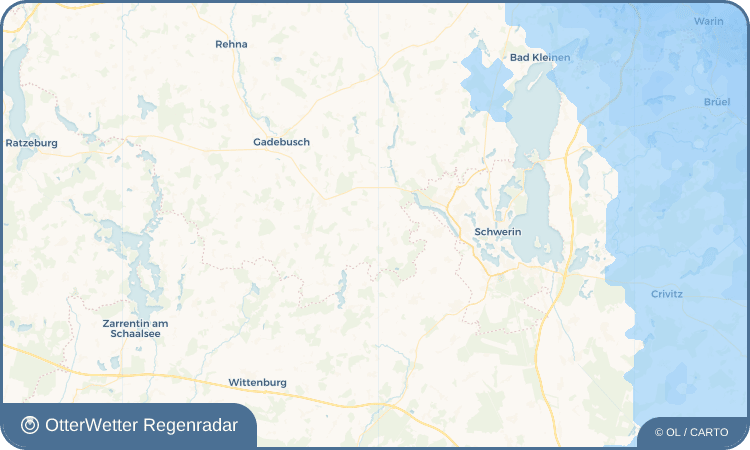 Widget-Vorschau für Gottesgabe Wetter-Widget-Vorschau mit Vorhersagedaten für Gottesgabe
