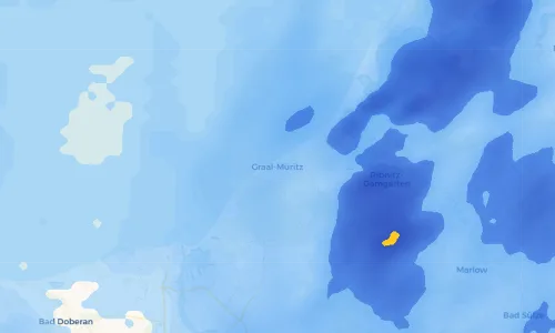 Regenradar Vorschaubild - Aktuelle Niederschläge in Graal-Müritz und Umgebung