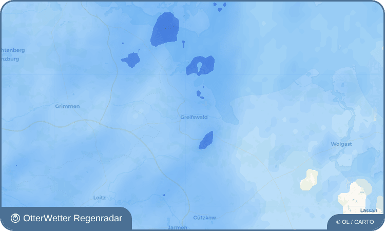 OtterWetter Regenradar-Widget Greifswald