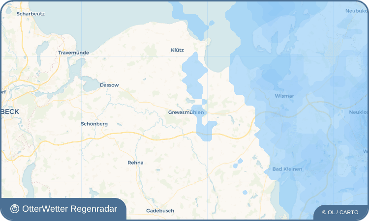 Wetter-Widget-Vorschau mit Vorhersagedaten für Grevesmühlen