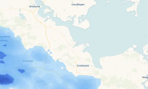 Regenradar Vorschaubild - Aktuelle Niederschläge in Gristow und Umgebung