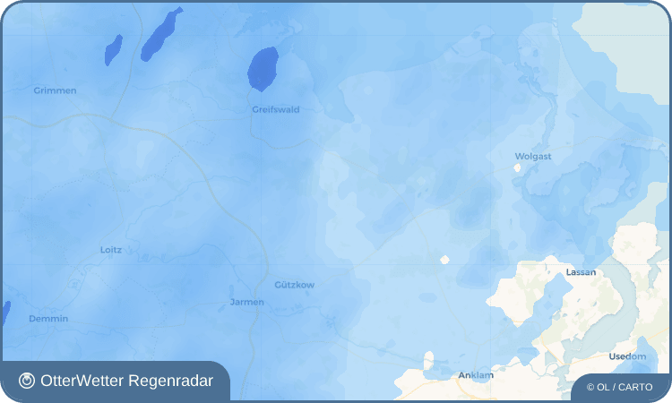 OtterWetter Regenradar-Widget Groß Kiesow