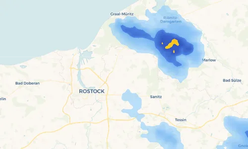 Regenradar Vorschaubild - Aktuelle Niederschläge in Groß Kussewitz und Umgebung