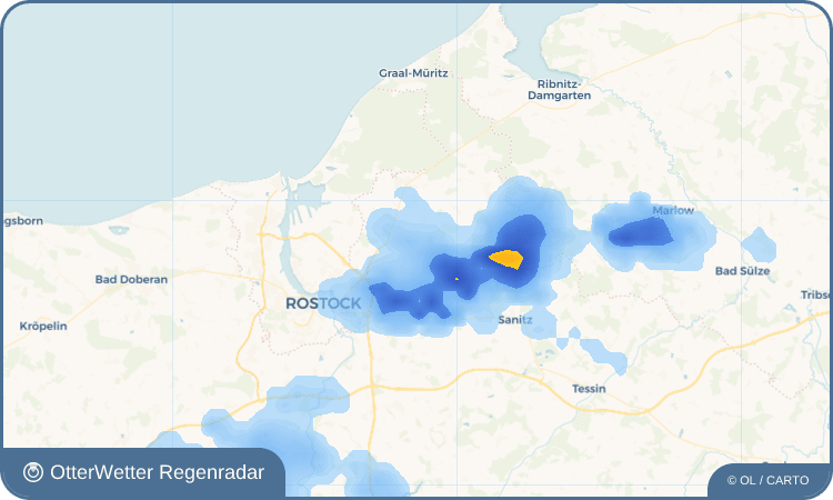 Widget-Vorschau für Groß Kussewitz Wetter-Widget-Vorschau mit Vorhersagedaten für Groß Kussewitz