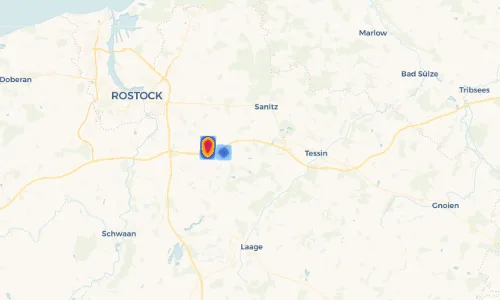 Regenradar Vorschaubild - Aktuelle Niederschläge in Gubkow und Umgebung
