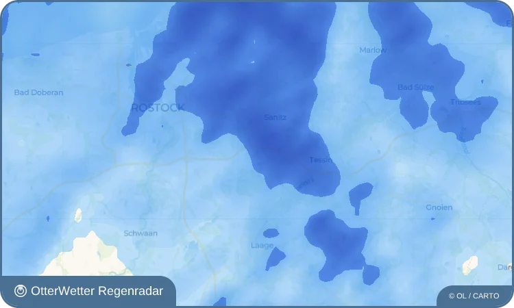Wetter-Widget-Vorschau mit Vorhersagedaten für Gubkow