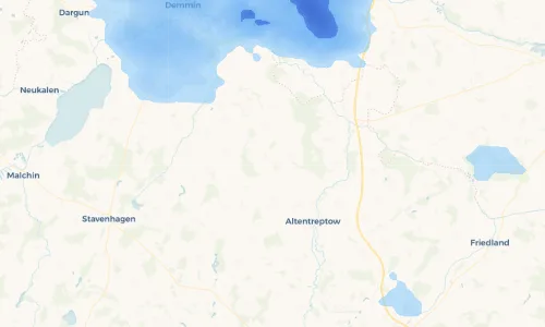 Regenradar Vorschaubild - Aktuelle Niederschläge in Gültz und Umgebung