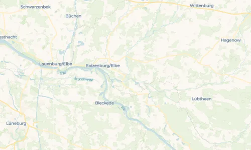 Regenradar Vorschaubild - Aktuelle Niederschläge in Gülze und Umgebung