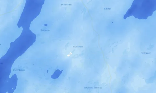 Regenradar Vorschaubild - Aktuelle Niederschläge in Güstrow und Umgebung