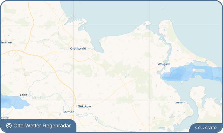 OtterWetter Regenradar-Widget Hanshagen