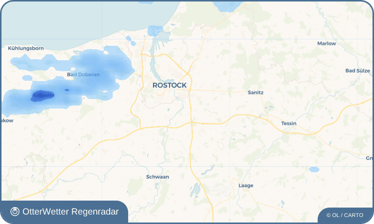 OtterWetter Regenradar-Widget Hohen Schwarfs