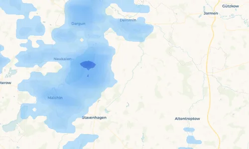 Regenradar Vorschaubild - Aktuelle Niederschläge in Hohenbollentin und Umgebung