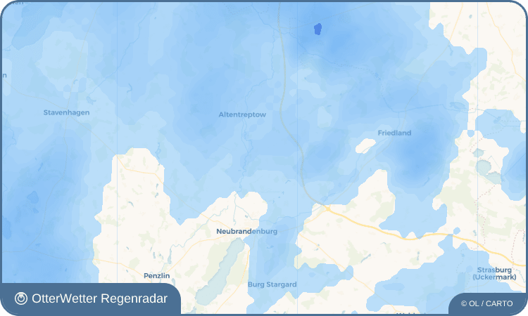 OtterWetter Regenradar-Widget Hohenmin