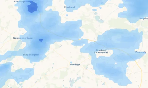 Regenradar Vorschaubild - Aktuelle Niederschläge in Holzendorf und Umgebung