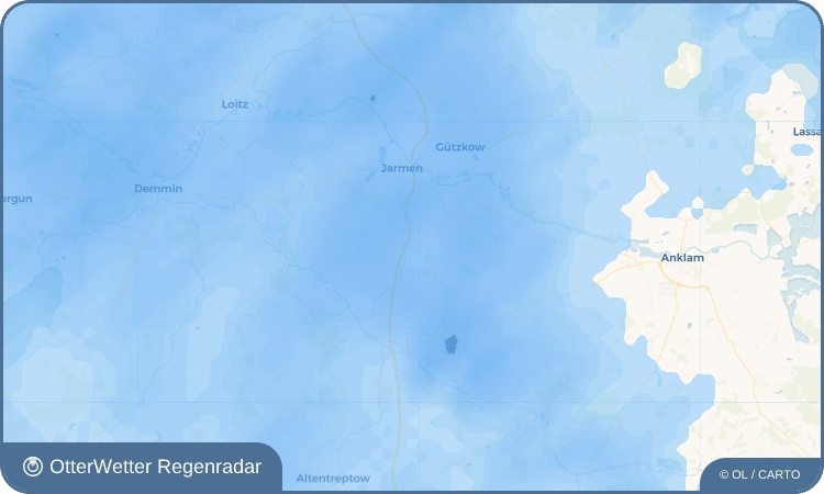 OtterWetter Regenradar-Widget Jagetzow