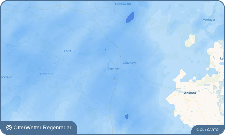 Widget-Vorschau für Jarmen Wetter-Widget-Vorschau mit Vorhersagedaten für Jarmen