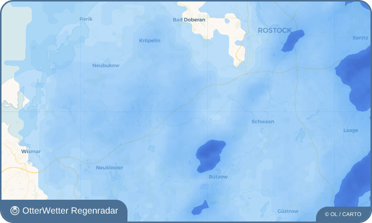 OtterWetter Regenradar-Widget Jürgenshagen