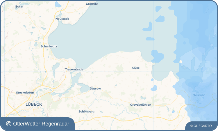 OtterWetter Regenradar-Widget Kalkhorst