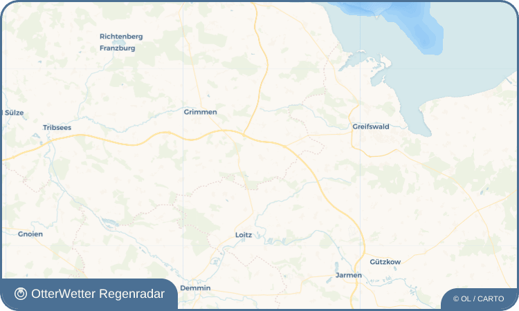 OtterWetter Regenradar-Widget Kandelin