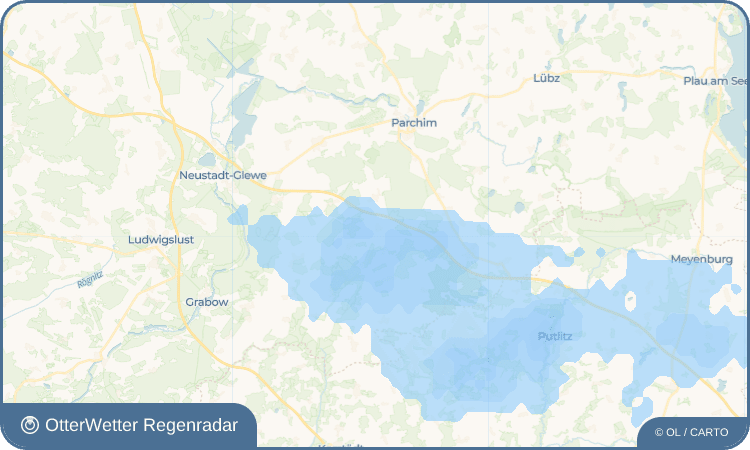 OtterWetter Regenradar-Widget Karrenzin