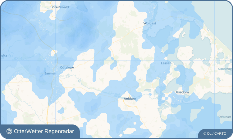 OtterWetter Regenradar-Widget Klein Bünzow