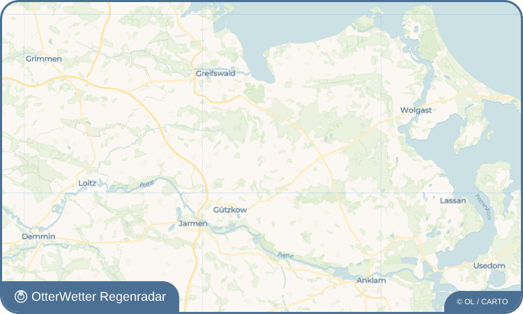 OtterWetter Regenradar-Widget Klein Kiesow