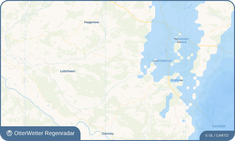 Widget-Vorschau für Klein Krams Wetter-Widget-Vorschau mit Vorhersagedaten für Klein Krams