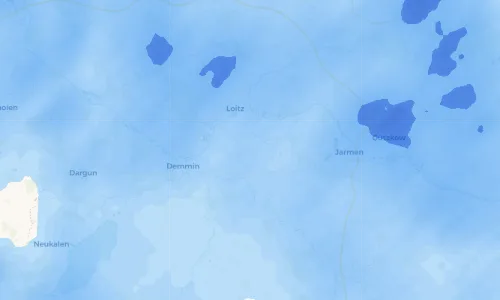 Regenradar Vorschaubild - Aktuelle Niederschläge in Kletzin und Umgebung