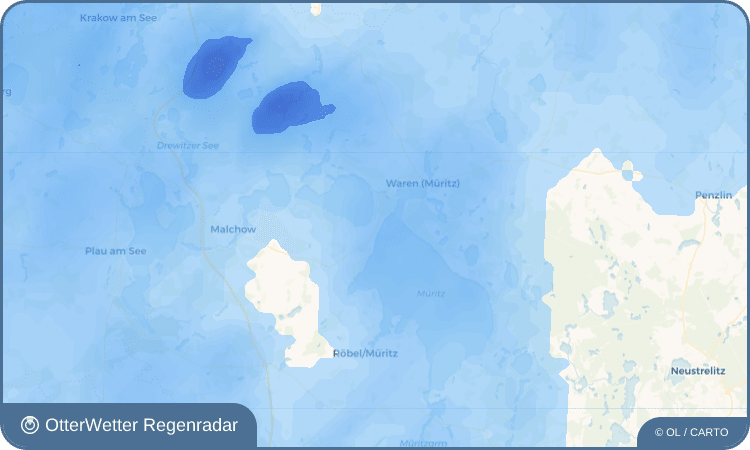 Widget-Vorschau für Klink Wetter-Widget-Vorschau mit Vorhersagedaten für Klink