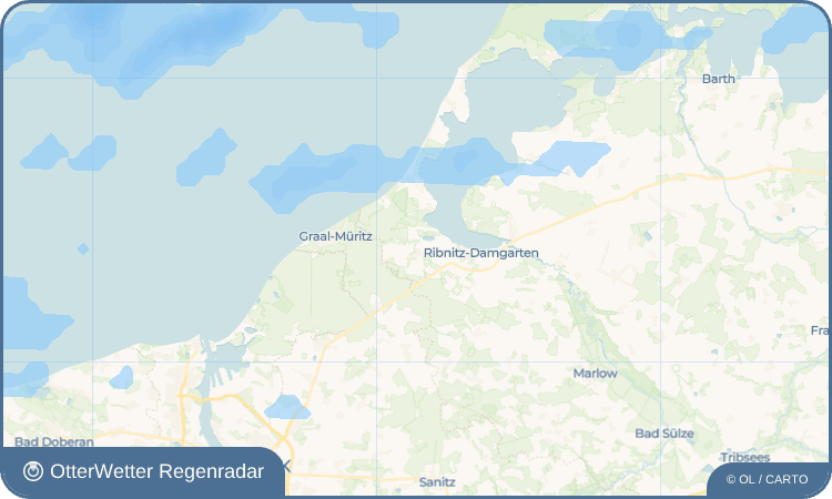 Widget-Vorschau für Klockenhagen Wetter-Widget-Vorschau mit Vorhersagedaten für Klockenhagen