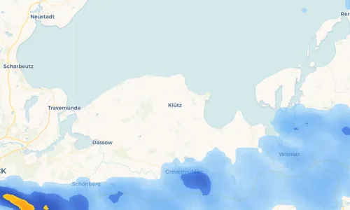 Regenradar Vorschaubild - Aktuelle Niederschläge in Klütz und Umgebung