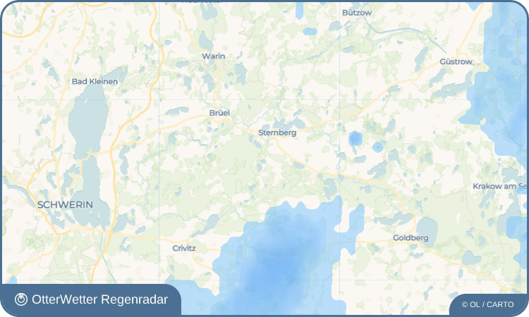 Widget-Vorschau für Kobrow Wetter-Widget-Vorschau mit Vorhersagedaten für Kobrow