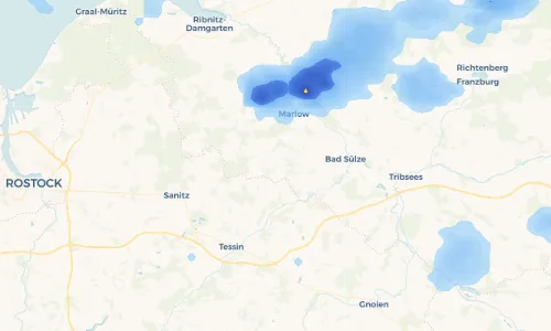 Regenradar-Vorschau: aktuelle Niederschläge in Kölzow und Umgebung