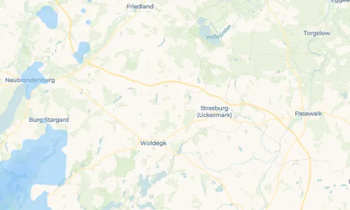 Regenradar-Vorschau: aktuelle Niederschläge in Kreckow und Umgebung