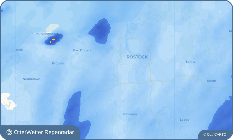 Widget-Vorschau für Kritzmow Wetter-Widget-Vorschau mit Vorhersagedaten für Kritzmow