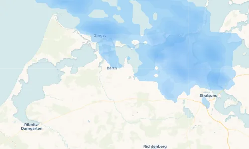 Regenradar-Vorschau: aktuelle Niederschläge in Küstrow und Umgebung