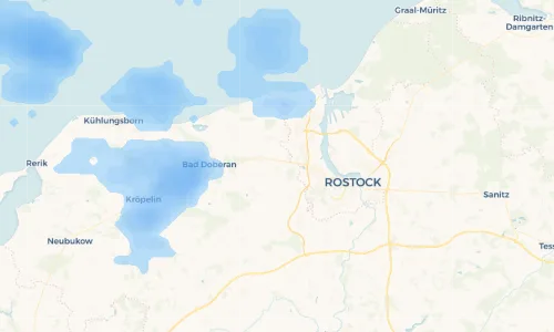 Regenradar Vorschaubild - Aktuelle Niederschläge in Lambrechtshagen und Umgebung