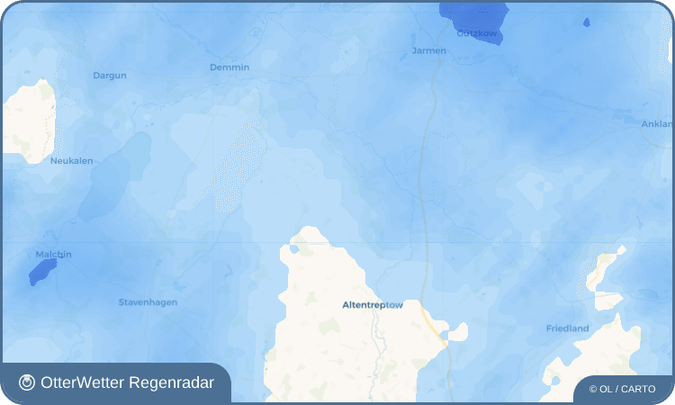 OtterWetter Regenradar-Widget Letzin