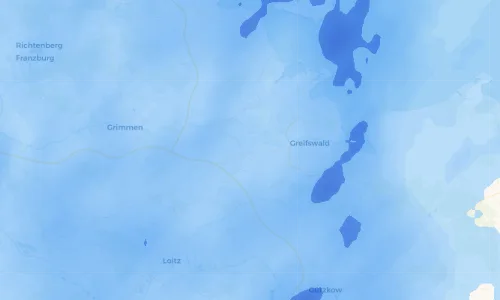 Regenradar Vorschaubild - Aktuelle Niederschläge in Levenhagen und Umgebung