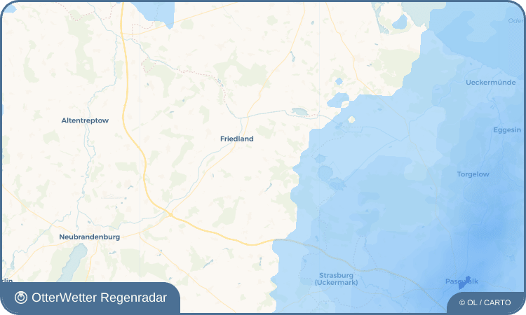 Widget-Vorschau für Lübbersdorf Wetter-Widget-Vorschau mit Vorhersagedaten für Lübbersdorf