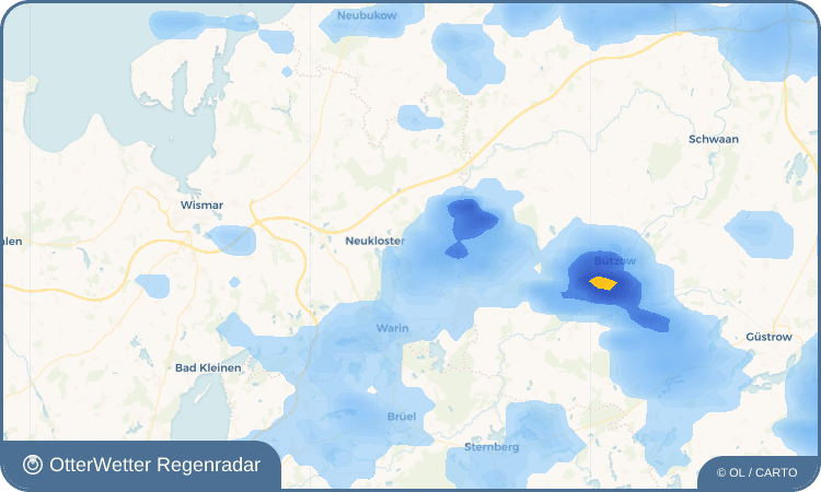 Wetter-Widget-Vorschau mit Vorhersagedaten für Lübberstorf