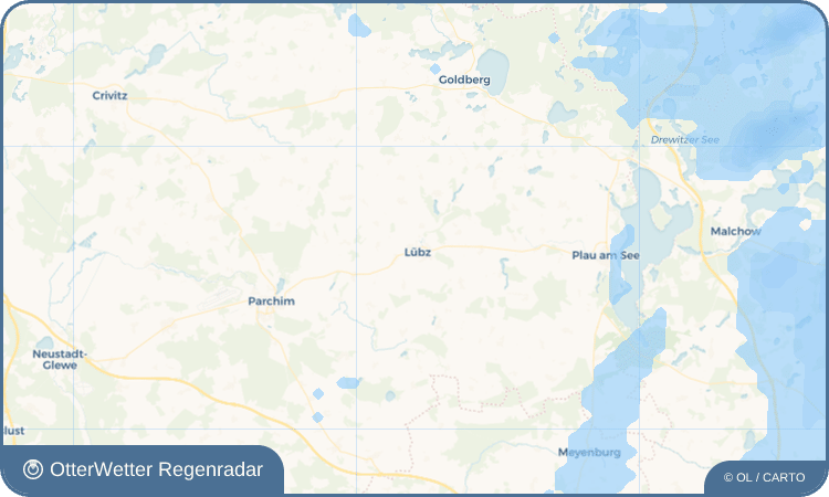 Wetter-Widget-Vorschau mit Vorhersagedaten für Lübz